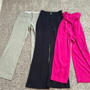 3 Express work pants, size 8